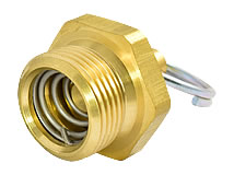 Detailansicht Schlauchstutzen mit Überwurfmutter