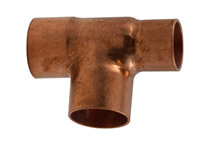 Lötfitting aus Kupfer, T-Stück reduziert