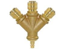 Verteiler 3-fach mit Druckluftkupplung