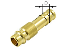 Druckluftkupplungsstecker mit Schlauchanschluss , NW 7,2