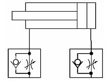 Anwendungsbeispiel Drosselrückschlagventil