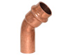 Pressfitting aus Kupfer, Bogen 45° IA