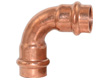 Pressfitting aus Kupfer, Bogen 90° I