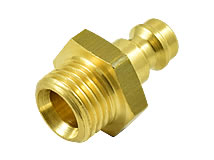 Minikupplung Stecker mit Außengewinde