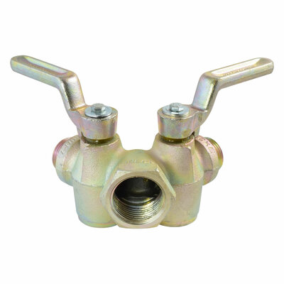 Drucklufthahn (Doppel-K&uuml;kenhahn)