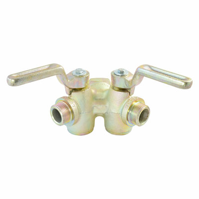 Drucklufthahn (Doppel-K&uuml;kenhahn)