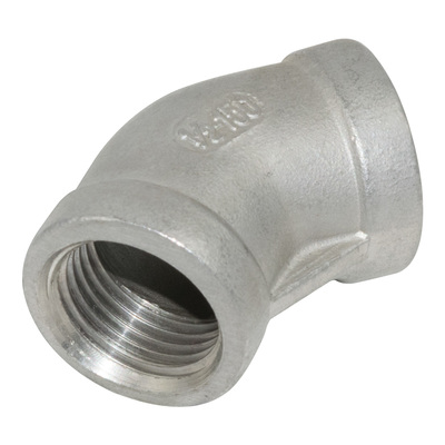 Edelstahl Winkel 45&deg; IG