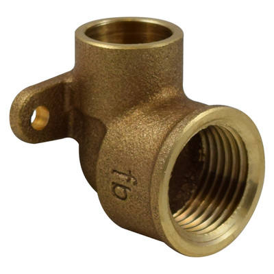 L&ouml;tfitting aus Rotguss, Wandscheibe