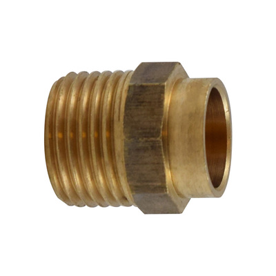 L&ouml;tfitting aus Rotguss, &Uuml;bergangsnippel