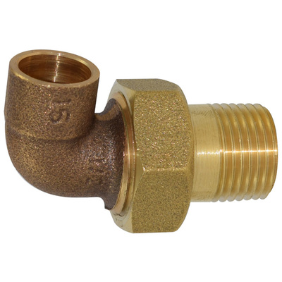 L&ouml;tfitting aus Rotguss, Winkelverschraubung