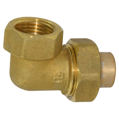 L&ouml;tfitting aus Rotguss, Winkelverschraubung