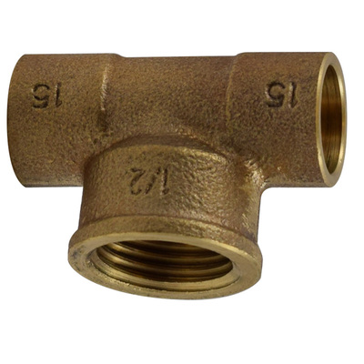 L&ouml;tfitting aus Rotguss, T-St&uuml;ck