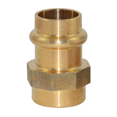 Pressfitting aus Rotguss, &Uuml;bergangsmuffe