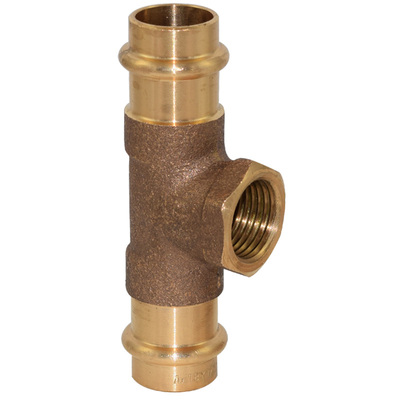 Pressfitting aus Rotguss, T-St&uuml;ck
