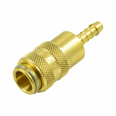 Druckluftkupplung, Kupplungsmuffe mit Schlauchanschluss 6mm, NW 5