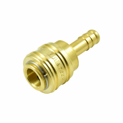 Druckluftkupplung, Kupplungsmuffe mit Schlauchanschluss 9mm, NW 7,2