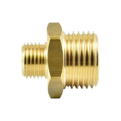 DZ-DN26/21 Reduzier-Doppelnippel Messing G1/2A auf G3/4A