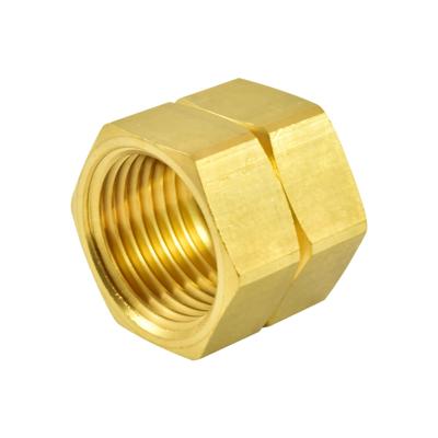 DZ-UL21 &Uuml;berwurfmutter Messing DIN8542 Gewinde G1/2-links