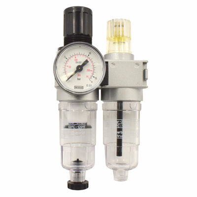 Kompakt-Wartungseinheit, montiert, Gr&ouml;&szlig;e 0