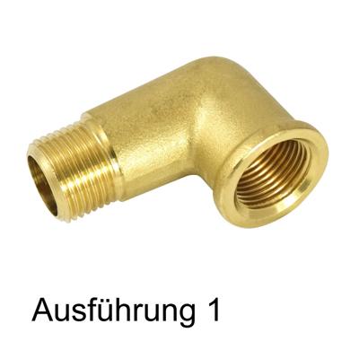 DZ-WIA13 Winkel IG/AG Messing G1/4-IG auf G1/4A  