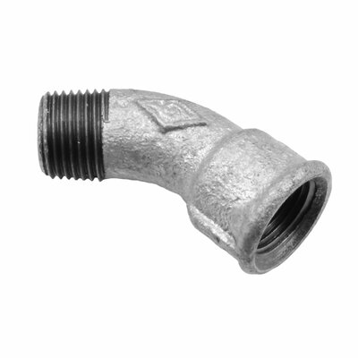 Bogen 45&deg;, Temperguss