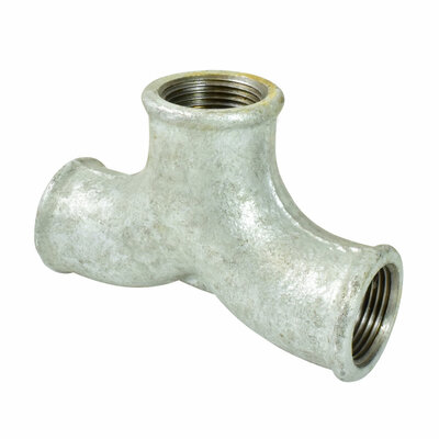 Doppelbogen-T-St&uuml;ck, Temperguss