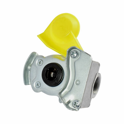 Kupplungskopf f&uuml;r Zugmaschine DIN 74254, gelb (Bremsleitung) , M22x1,5