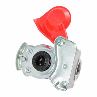 Kupplungskopf f&uuml;r Zugmaschine DIN 74254, rot (Vorratsleitung), M22x1,5