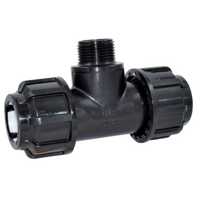 PP T-St&uuml;ck mit Au&szlig;engewinde 