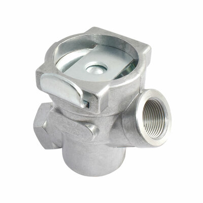 Luftfilter, beiderseits Innengewinde M22x1,5 Ansicht von unten