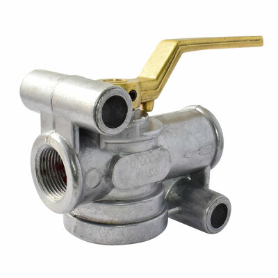 Absperrhahn mit Entl&uuml;ftung DIN 74293