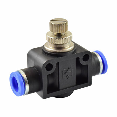 Drosselr&uuml;ckschlagventil mit PUSH-IN &Oslash; 8mm