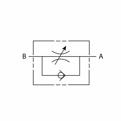Drosselr&uuml;ckschlagventil Schaltzeichen