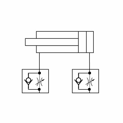 Drosselr&uuml;ckschlagventil mit PUSH-IN &Oslash; 6mm, Au&szlig;engewinde G1/8A