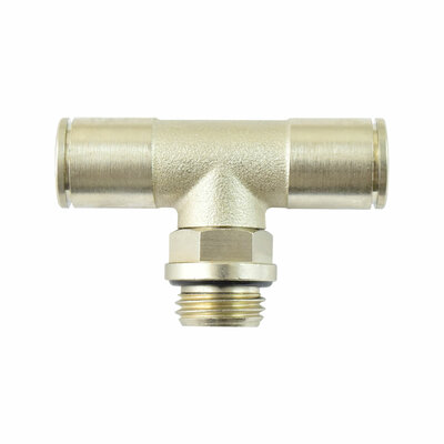 Einstellbare T-Einschraubverschraubung mit PUSH-IN &Oslash; 8mm, G1/4A