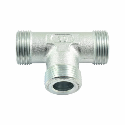 T-St&uuml;ck DIN 74302, flachdichtend, M22x1,5