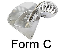 Wand-Schlauchhalter Form C