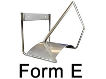 Wand-Schlauchhalter Form E