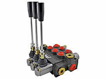 3x doppeltwirkend, Handhebelsteuerblock