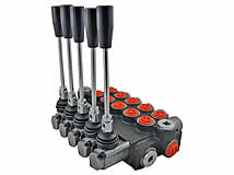 5x doppeltwirkend, Handhebelsteuerblock