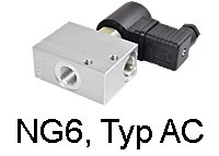 2/2-Wege, Nenngröße 6 (Typ AC)