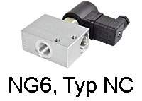 2/2-Wege, Nenngröße 6 (Typ NC)