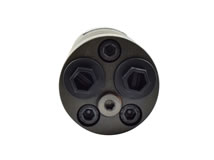 Rückansicht Langsamlaufender Hydraulikmotor (Zahnringmotor) Typ: OMM