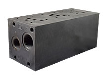 Ansicht von unten Mehrfachanschlussplatte NG 10