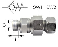 Einschraubbares Rückschlagventil, Typ RHV