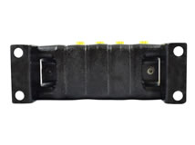 Ansicht von unten Zahnradstromteiler 4-fach