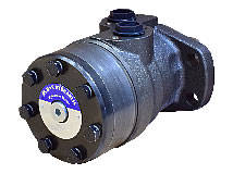 Rückansicht Zahnringmotor 4-Loch-Ovalflansch