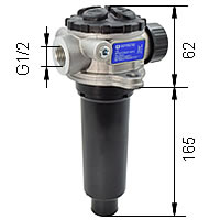 Rücklauffilter, 45 l/min, Typ 045