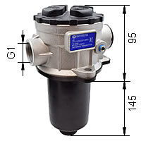 Rücklauffilter, 100 l/min, Typ 100