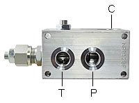 Anschlüsse Hub-Senkventil
